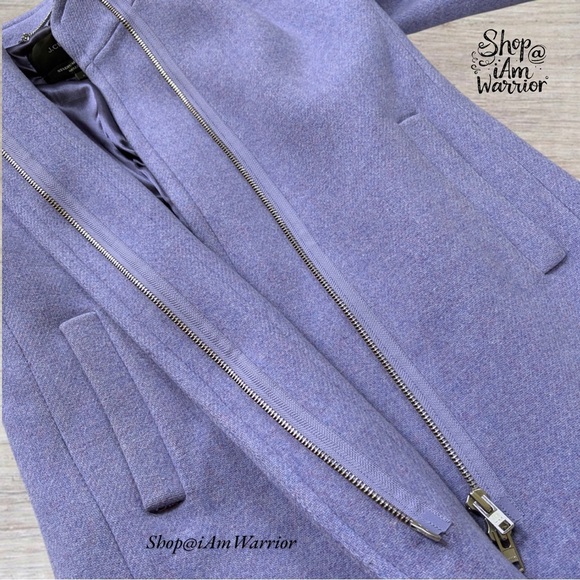 J.Crew lavender Stadium-Cloth Wool Coat by Nello Gori *shop@iamwarrior - Picture 4 of 8